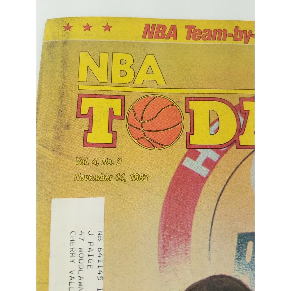 VTG 1983 NBA Today Newspaper Magazine Basketball Houston Rockets Ralph 80s RARE
